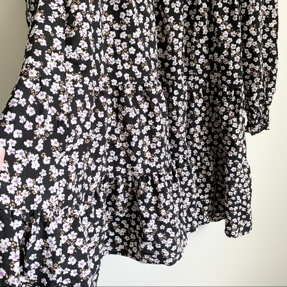 Vero Moda Floral Printed Long Sleeve Mini Dress - Picture 7 of 8